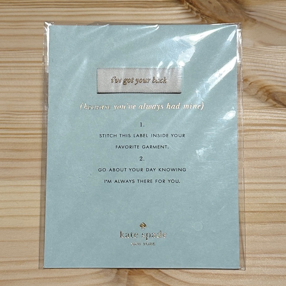 Kate Spade ♠️ Sew-In Label
